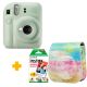 Pack Instax mini 12 Mint Green + funda + carga 20 fotos