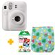 Pack Instax mini 12 Clay White + funda + carga 20 fotos